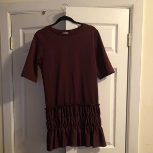 Burgundy dress